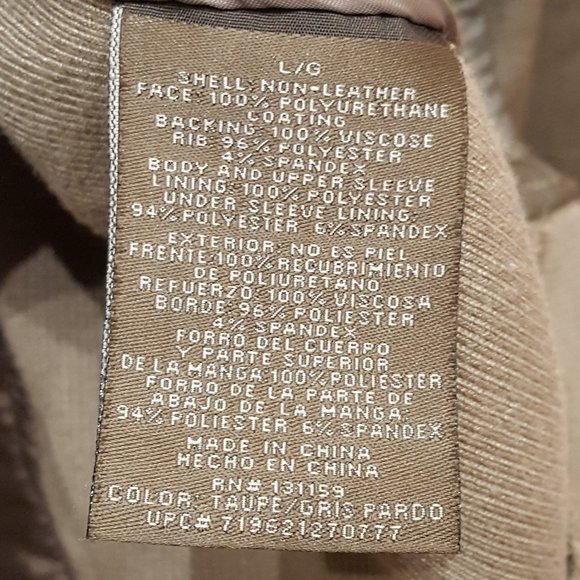 Sebby Soft Faux Leather Jacket Large - Picture 6 of 11